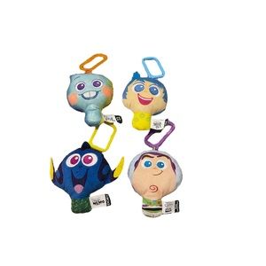 ⭐️3/$20⭐️ McDonalds DISNEY PIXAR Lot of 4 Happy Meal Keychain Clip Plush Toys